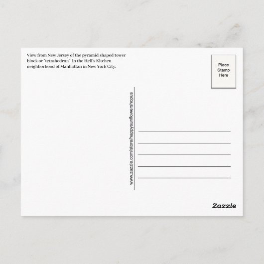 Gruß aus Herbst New York Postcard Postkarte (Rückseite)