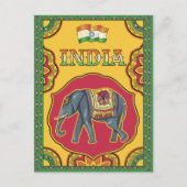 Gruß aus Indien Postkarte (Vorderseite)