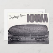 Gruß aus Iowa - Vintage Reise Postkarte (Vorne/Hinten)