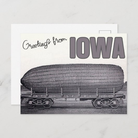 Gruß aus Iowa - Vintage Reise Postkarte (Vorne/Hinten)