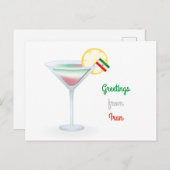Gruß aus Iran Cocktail Urlaub Postkarte (Vorne/Hinten)