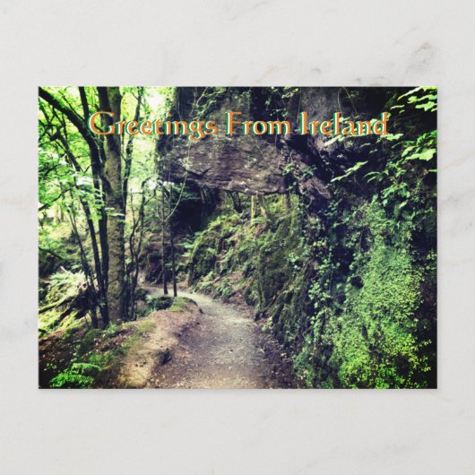 Gruß aus Irland Postkarte (Vorderseite)