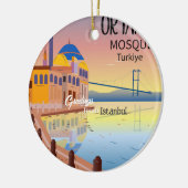 Gruß aus Istanbul, Türkei Keramik Ornament (Links)