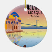 Gruß aus Istanbul, Türkei Keramik Ornament (Hinten)