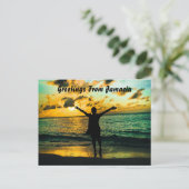 Gruß aus Jamaika - Postkarte (Stehend Vorderseite)