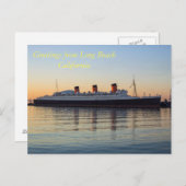 Gruß aus Long Beach California Postkarte (Vorne/Hinten)