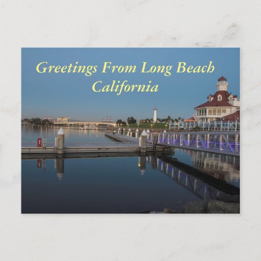 Gruß aus Long Beach California Postkarte (Vorderseite)