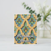 Gruß aus Marokko Marokko Marokko Marokko Tile Postkarte (Stehend Vorderseite)