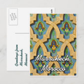 Gruß aus Marokko Marokko Marokko Marokko Tile Postkarte (Vorne/Hinten)