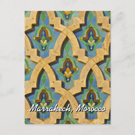 Gruß aus Marrakesch Marokko Postkarte (Vorderseite)