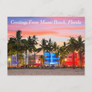 Gruß aus Miami Beach Postkarte