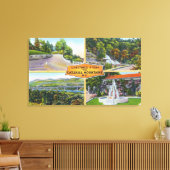 Gruß aus mit Landschaftlichen Ansichten Leinwanddruck (Insitu (Wohnzimmer))