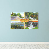 Gruß aus mit Landschaftlichen Ansichten Leinwanddruck (Insitu (Holzboden))