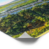 Gruß aus mit Landschaftlichen Ansichten Poster (Ecke)