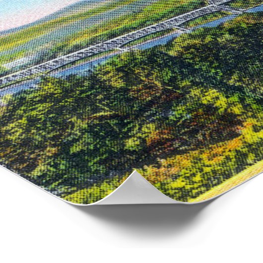 Gruß aus mit Landschaftlichen Ansichten Poster (Ecke)