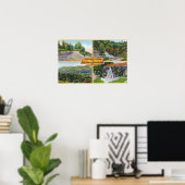 Gruß aus mit Landschaftlichen Ansichten Poster (Heimbüro)