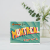 Gruß aus Montreal, Canada Vintage Travel Postkarte (Stehend Vorderseite)