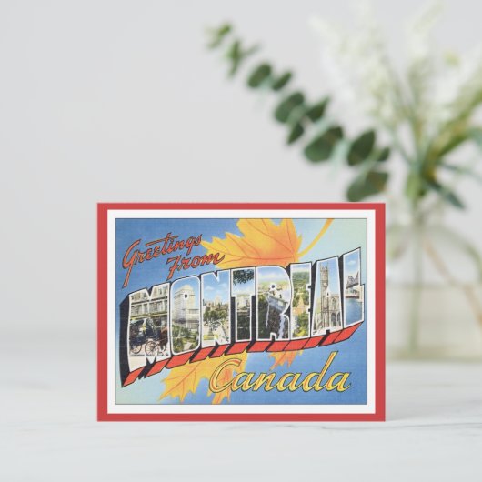Gruß aus Montreal Kanada Postkarte (Stehend Vorderseite)