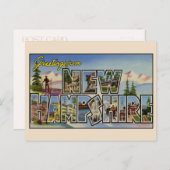 Gruß aus New Hampshire Large Letter Postcard Postkarte (Vorne/Hinten)