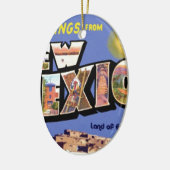 Gruß aus New Mexico Keramikornament (Links)