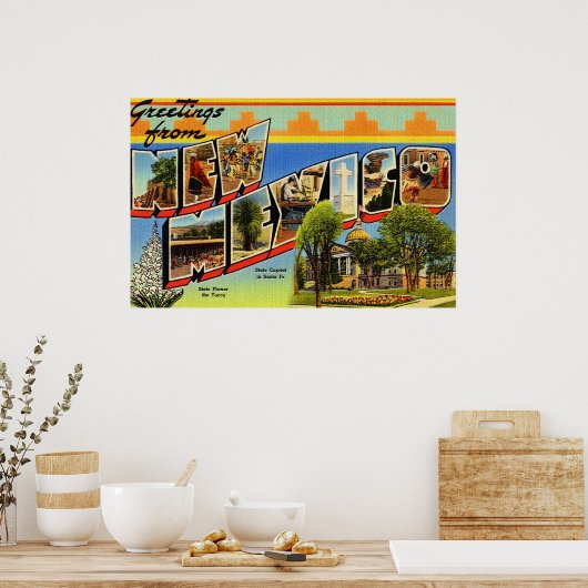 Gruß aus New Mexico Poster (Küche)
