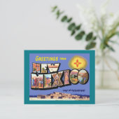 Gruß aus New Mexico Postkarte (Stehend Vorderseite)