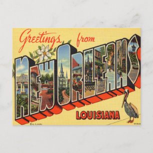 Gruß aus New Orleans, Louisiana Travel Postkarte