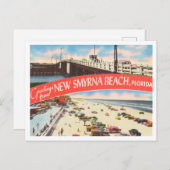 Gruß aus New Smyrna Beach, Florida Travel Postkarte (Vorne/Hinten)