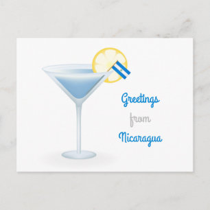 Gruß aus Nicaragua Cocktail Ferienkarte Feiertagspostkarte