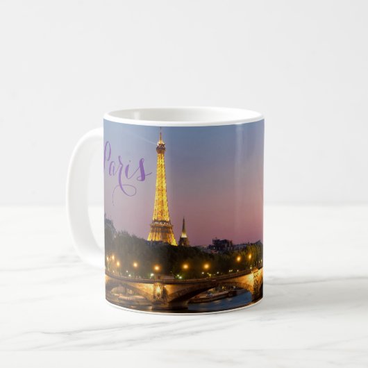 Gruß aus Paris Frankreich Eiffel Tower Tasse Cup (Vorderseite Links)