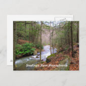 Gruß aus Pennsylvania Postkarte (Vorne/Hinten)