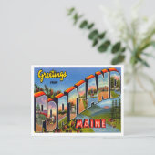 Gruß aus Portland, Maine Vintage Travel Postkarte (Stehend Vorderseite)