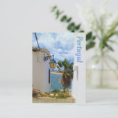 Gruß aus Portugal Küstendorf Postkarte (Stehend Vorderseite)
