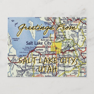 Gruß aus Salt Lake City Postkarte