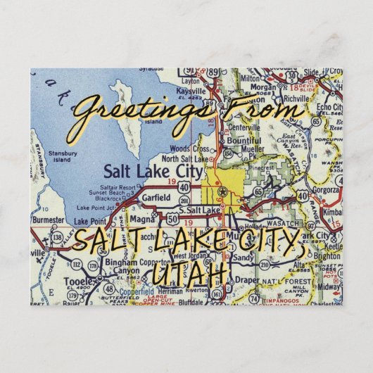 Gruß aus Salt Lake City Postkarte (Vorderseite)