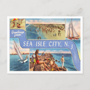 Gruß aus Sea Isle City, New Jersey Travel Postkarte