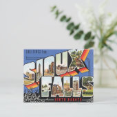 Gruß aus Sioux Falls, South Dakota Postkarte (Stehend Vorderseite)