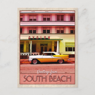 Gruß aus South Beach Postkarte