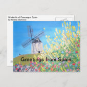 Gruß aus Spanien Postcard Postkarte (Vorne/Hinten)