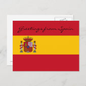 Gruß aus Spanien Postkarte (Vorne/Hinten)