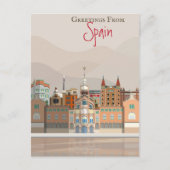 Gruß aus Spanien Postkarte (Vorderseite)