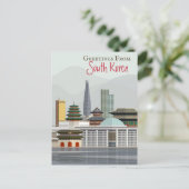 Gruß aus Südkorea Postkarte (Stehend Vorderseite)