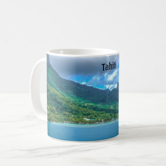 Gruß aus Tahiti Kaffeetasse (Vorderseite Links)