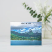 Gruß aus Tahiti Postkarte (Stehend Vorderseite)