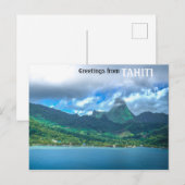 Gruß aus Tahiti Postkarte (Vorne/Hinten)