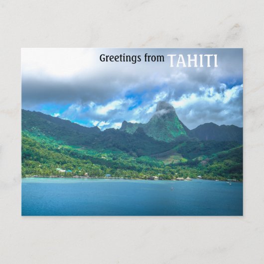 Gruß aus Tahiti Postkarte (Vorderseite)