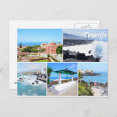 Gruß aus Teneriffa Postkarte (Vorne/Hinten)