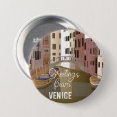 Gruß aus Venedig Button (Vorne & Hinten)