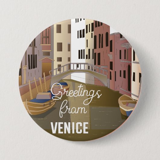 Gruß aus Venedig Button (Vorderseite)