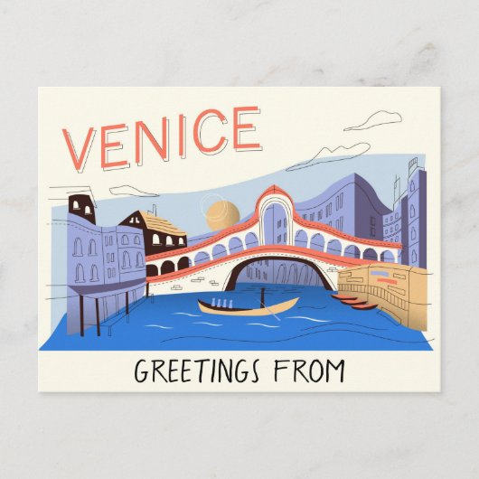 Gruß aus Venedig Italien Postkarte (Vorderseite)
